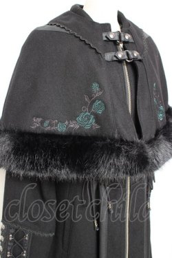 画像3: Ozz oneste / Dark Wizard ケープコート  黒×グリーン Y-25-11-05-105-OO-CO-SZ-ZY