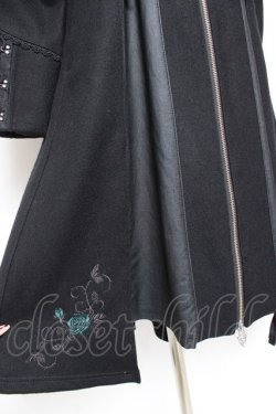 画像4: Ozz oneste / Dark Wizard ケープコート  黒×グリーン Y-25-11-05-105-OO-CO-SZ-ZY