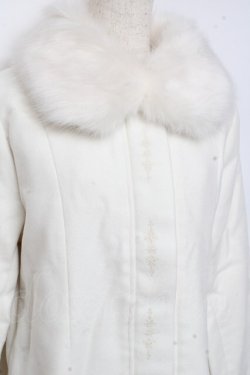 画像3: axes femme / スノー刺繍ロングコート M キナリ Y-25-11-05-108-AX-CO-SZ-ZY