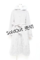 axes femme / パネル刺繍Ａラインコート M グレー Y-25-11-05-109-AX-CO-SZ-ZY