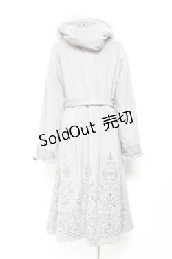 画像2: axes femme / パネル刺繍Ａラインコート M グレー Y-25-11-05-109-AX-CO-SZ-ZY