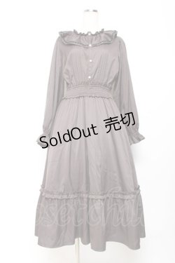 画像1: m petit by misako / ワンピース L 濃灰 Y-25-11-05-115-LO-OP-SZ-ZY