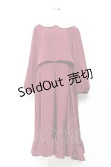 m petit by misako / マイメロワッペン付きワンピース 4L ボルドー Y-25-11-05-116-LO-OP-SZ-ZY