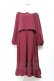 画像1: m petit by misako / マイメロワッペン付きワンピース 4L ボルドー Y-25-11-05-116-LO-OP-SZ-ZY (1)