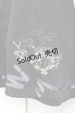 画像4: axes femme POETIQUE / ティータイム刺繍吊りスカート M 黒 Y-25-11-05-118-AX-SK-SZ-ZY