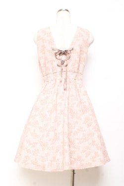 画像2: axes femme / 柄入りチェックジャンスカ M ピンク Y-25-11-05-119-AX-OP-SZ-ZY