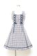 画像1: axes femme / チェック柄ジャンパースカート M 紺 Y-25-11-05-121-AX-OP-SZ-ZY (1)
