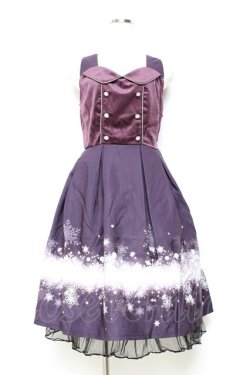 画像1: axes femme POETIQUE / スノークリスタルノースリワンピース M ワイン Y-25-11-05-122-AX-OP-SZ-ZY