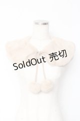 m petit by misako / AMポンポンツキエリ  ベージュ Y-25-11-05-020-LO-ZA-SZ-ZY