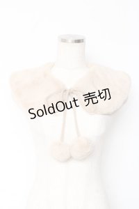 m petit by misako / AMポンポンツキエリ  ベージュ Y-25-11-05-020-LO-ZA-SZ-ZY