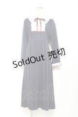 axes femme / ストロベリー刺繍ワンピース F 紺 Y-25-11-05-124-AX-OP-SZ-ZY