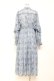 画像2: axes femme POETIQUE / フラワーキャットロングワンピース M ブルー Y-25-11-05-125-AX-OP-SZ-ZY (2)