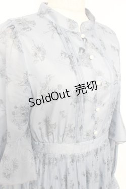 画像3: axes femme POETIQUE / フラワーキャットロングワンピース M ブルー Y-25-11-05-125-AX-OP-SZ-ZY