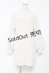 axes femme / ラメ混モールヤーンチュニック F 生成り Y-25-11-05-129-AX-OP-SZ-ZY