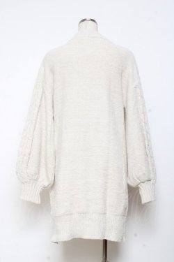 画像2: axes femme / ラメ混モールヤーンチュニック F 生成り Y-25-11-05-129-AX-OP-SZ-ZY