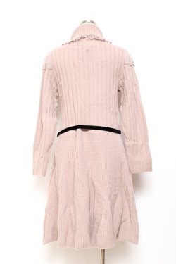 画像2: axes femme POETIQUE / 肩デザインタートルニットワンピース M アワピンク Y-25-11-05-130-AX-OP-SZ-ZY