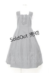 Physical Drop / 前釦タックジャンパースカート  黒 Y-25-11-05-131-LO-OP-SZ-ZY