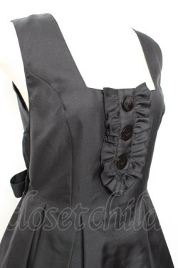 画像3: Physical Drop / 前釦タックジャンパースカート  黒 Y-25-11-05-131-LO-OP-SZ-ZY