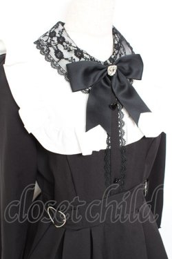 画像3: DearMyLove / レース重ねハートバックルベルトワンピース L 黒 Y-25-11-05-132-EL-OP-SZ-ZY