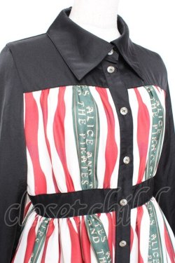 画像3: ALICE and the PIRATES / Escape Beast柄シャツワンピース  エンジ Y-25-11-05-134-PA-SK-SZ-ZY