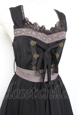 画像3: Ozz oneste / Fairy tale Roseジャンパースカート  黒 Y-25-11-05-135-OO-OP-SZ-ZY