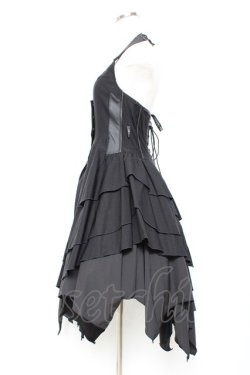 画像2: Ozz Croce / イレギュラーホルターワンピース  黒 Y-25-11-05-136-OO-OP-SZ-ZY