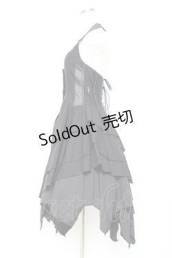 画像2: Ozz Croce / イレギュラーホルターワンピース  黒 Y-25-11-05-136-OO-OP-SZ-ZY