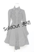 Ozz oneste / レースフリルシャツワンピース  黒 Y-25-11-05-137-OO-JA-SZ-ZY