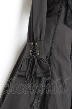 画像6: Ozz oneste / レースフリルシャツワンピース  黒 Y-25-11-05-137-OO-JA-SZ-ZY