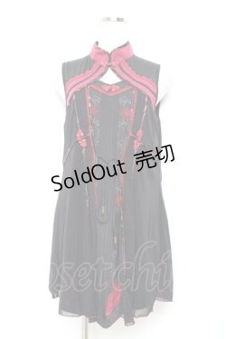 画像1: Ozz oneste / 羽衣天女チュニック  黒×赤 Y-25-11-05-138-OO-OP-SZ-ZY