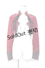 Ozz oneste / ナポレオン風ショートジャケット  赤 Y-25-11-05-146-OO-JA-SZ-ZY