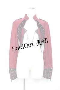 Ozz oneste / ナポレオン風ショートジャケット  赤 Y-25-11-05-146-OO-JA-SZ-ZY