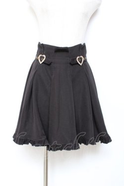 画像1: Rojita / ハートビジュバックルフレアスカート F 黒 Y-25-11-05-149-LO-SK-SZ-ZY