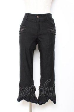 画像1: Rozen Kavalier / ポケットブレード入り七分丈パンツ  黒 Y-25-11-05-150-OO-PA-SZ-ZY