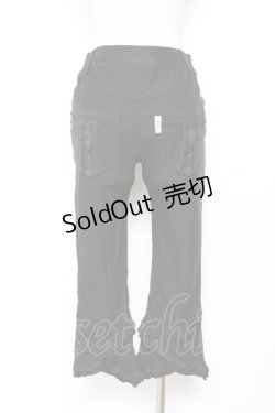 画像2: Rozen Kavalier / ポケットブレード入り七分丈パンツ  黒 Y-25-11-05-150-OO-PA-SZ-ZY