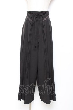画像1: Rozen Kavalier / プリーツ袴ワイドパンツ  黒 Y-25-11-05-151-OO-PA-SZ-ZY