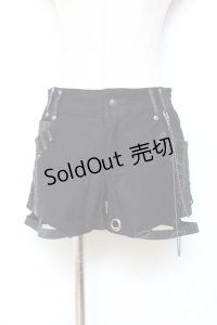 Ozz Croce / チェーン付きショートパンツ  黒 Y-25-11-05-152-OO-PA-SZ-ZY