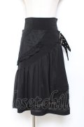 Ozz Croce / オーバースカート付きスカート  黒 Y-25-11-05-154-OO-SK-SZ-ZY