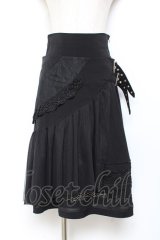 Ozz Croce / オーバースカート付きスカート  黒 Y-25-11-05-154-OO-SK-SZ-ZY