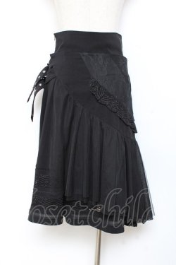 画像3: Ozz Croce / オーバースカート付きスカート  黒 Y-25-11-05-154-OO-SK-SZ-ZY