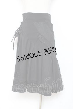 画像3: Ozz Croce / オーバースカート付きスカート  黒 Y-25-11-05-154-OO-SK-SZ-ZY