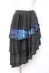 画像1: NieR Clothing / 変形スカート F 黒×青 Y-25-11-05-156-PU-SK-SZ-ZY (1)
