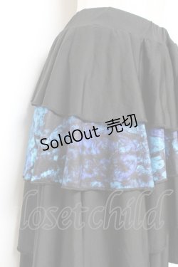 画像3: NieR Clothing / 変形スカート F 黒×青 Y-25-11-05-156-PU-SK-SZ-ZY