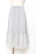 axes femme / フラワーレースミディペチスカート F グレー Y-25-11-05-162-AX-SK-SZ-ZY