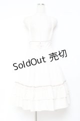 axes femme / サス付フリルスカート F 生成り Y-25-11-05-164-AX-SK-SZ-ZY