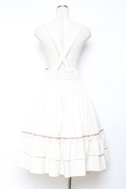 画像2: axes femme / サス付フリルスカート F 生成り Y-25-11-05-164-AX-SK-SZ-ZY