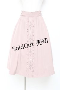 axes femme / フレームローズ刺繍スカート F ピンク Y-25-11-05-165-AX-SK-SZ-ZY