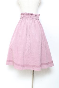 画像2: axes femme / コーデュロイミドルスカート M ピンク Y-25-11-05-166-AX-SK-SZ-ZY