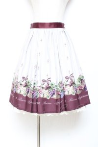 axes femme POETIQUE / リボン付ヴァンダンジュスカート M ワイン Y-25-11-05-170-AX-PA-SZ-ZI