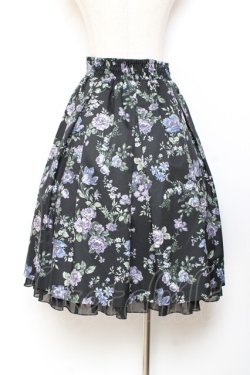 画像2: axes femme / 花柄タックスカート M ワイン Y-25-11-05-171-AX-SK-SZ-ZY